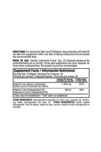 Calcio 1200 mg Con Vitamina D3