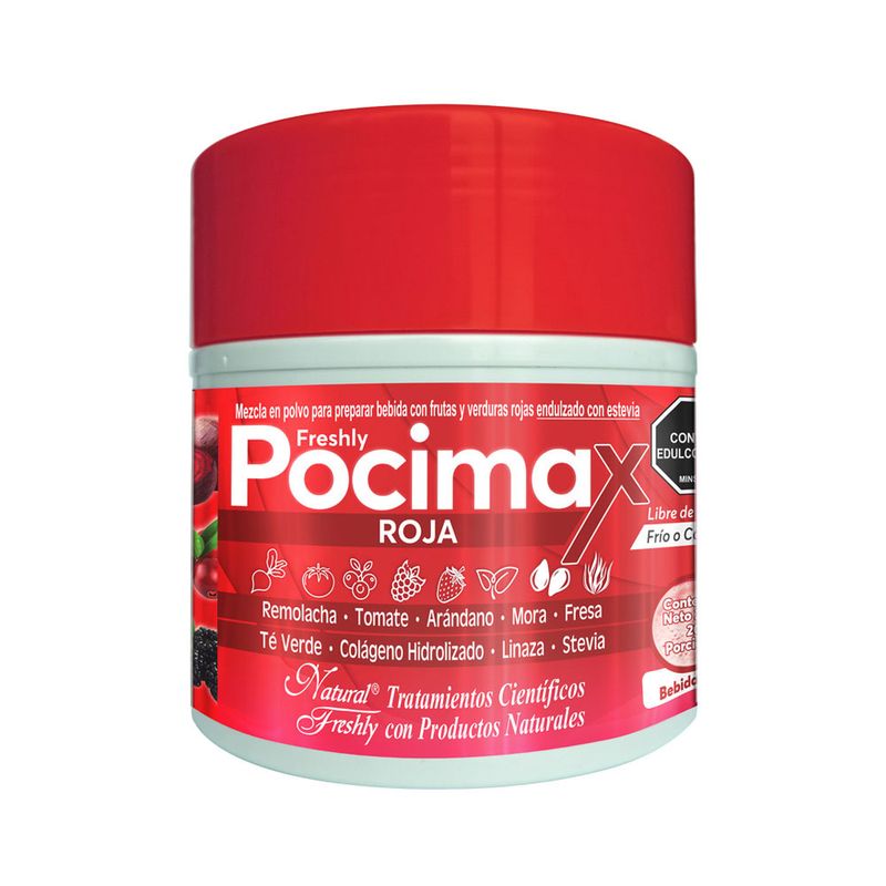 Pocimax Roja Bebida Detoxicante Con Estevia