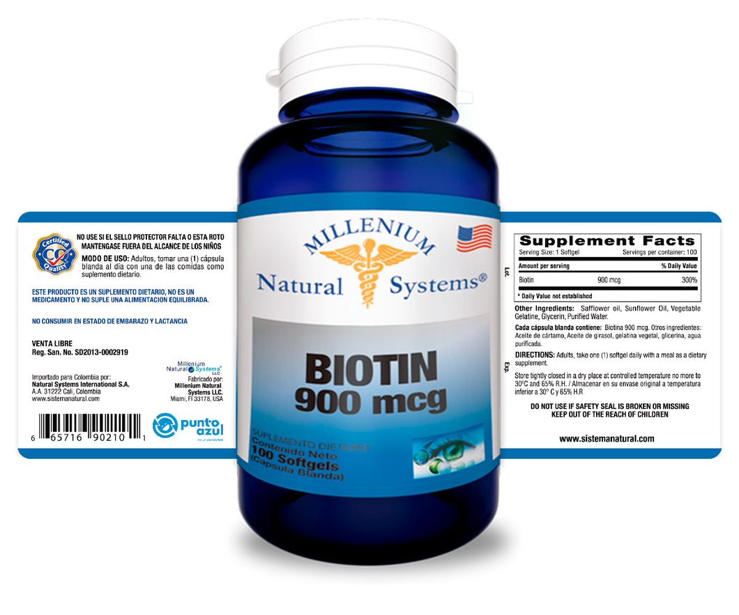 Biotina 900 mcg