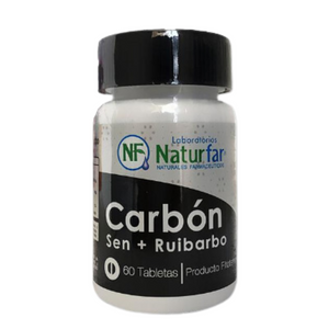 Carbón Vegetal+Sen+Ruibarbo