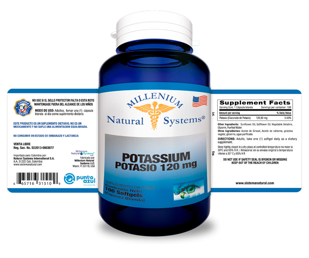 Potasio 120 mg
