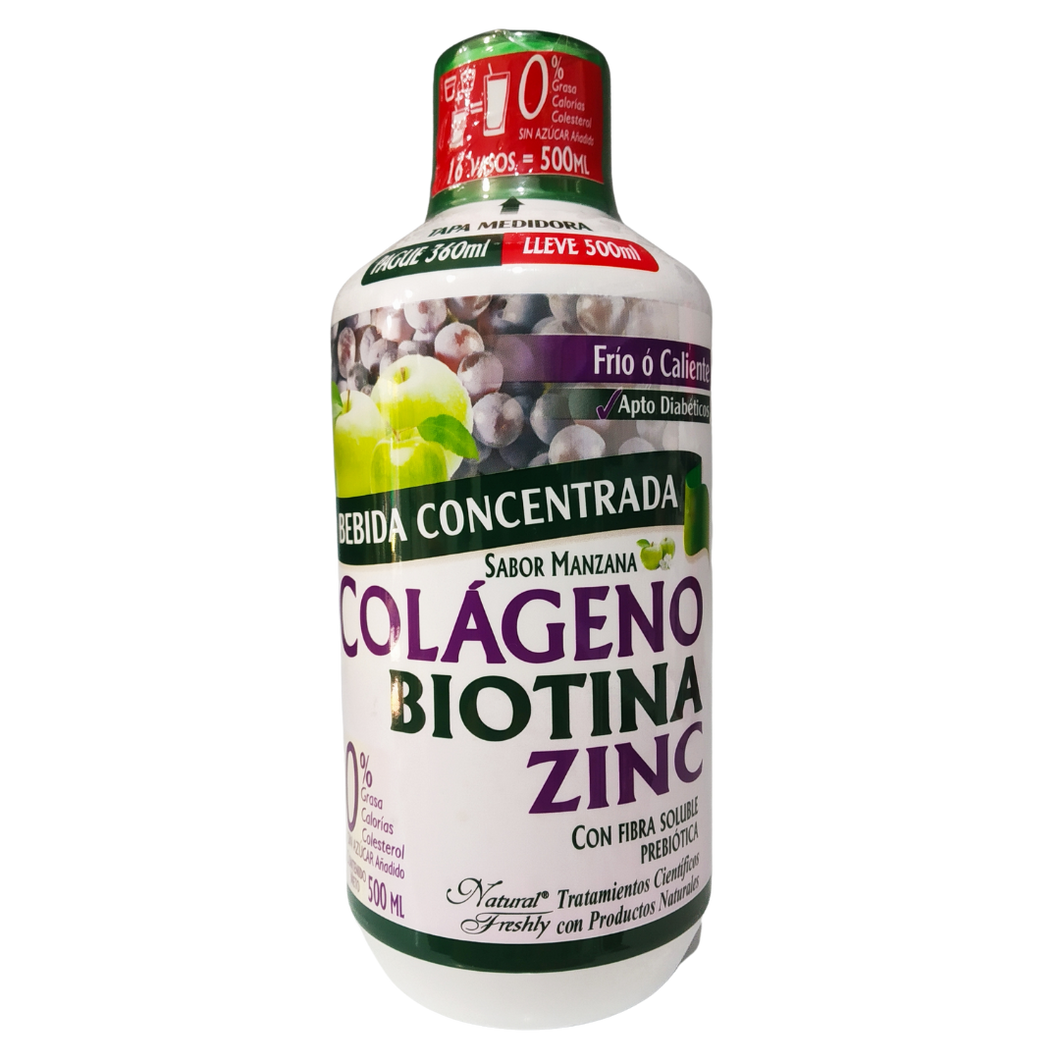 Bebida Concentrada Colágeno, Biotina y Zinc