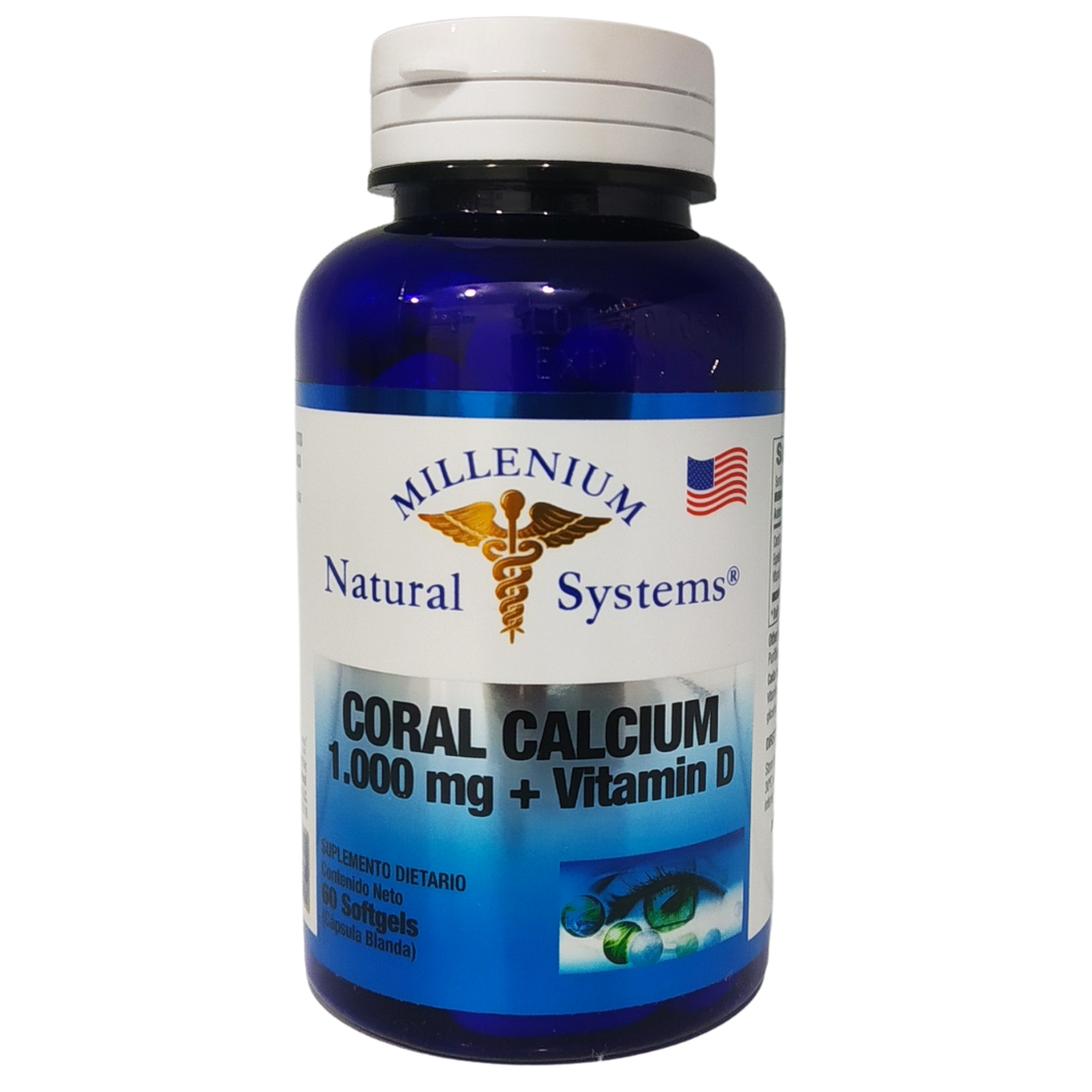 Coral Calcium 1000 mg + Vitamina D
