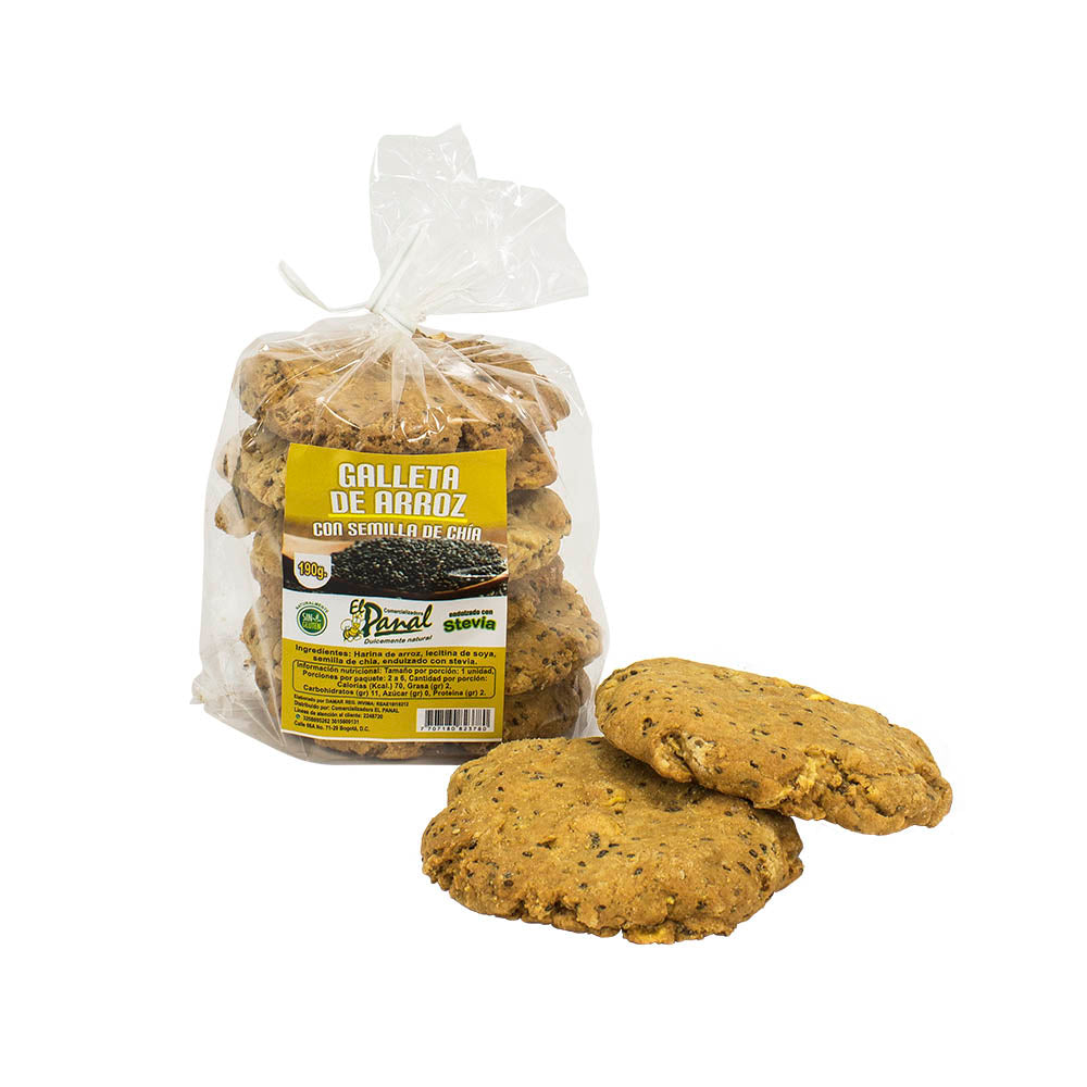 Galletas de Arroz con Chía
