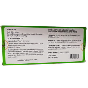 Ginkgo Biloba Leaf Oral Liquid
