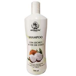 Shampoo Con Leche Y Aceite de Coco