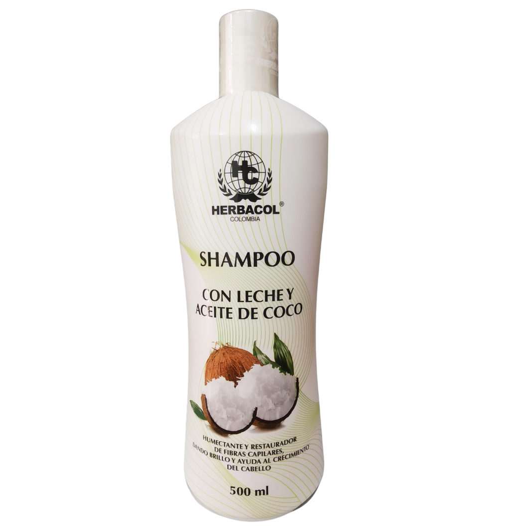 Shampoo Con Leche Y Aceite de Coco