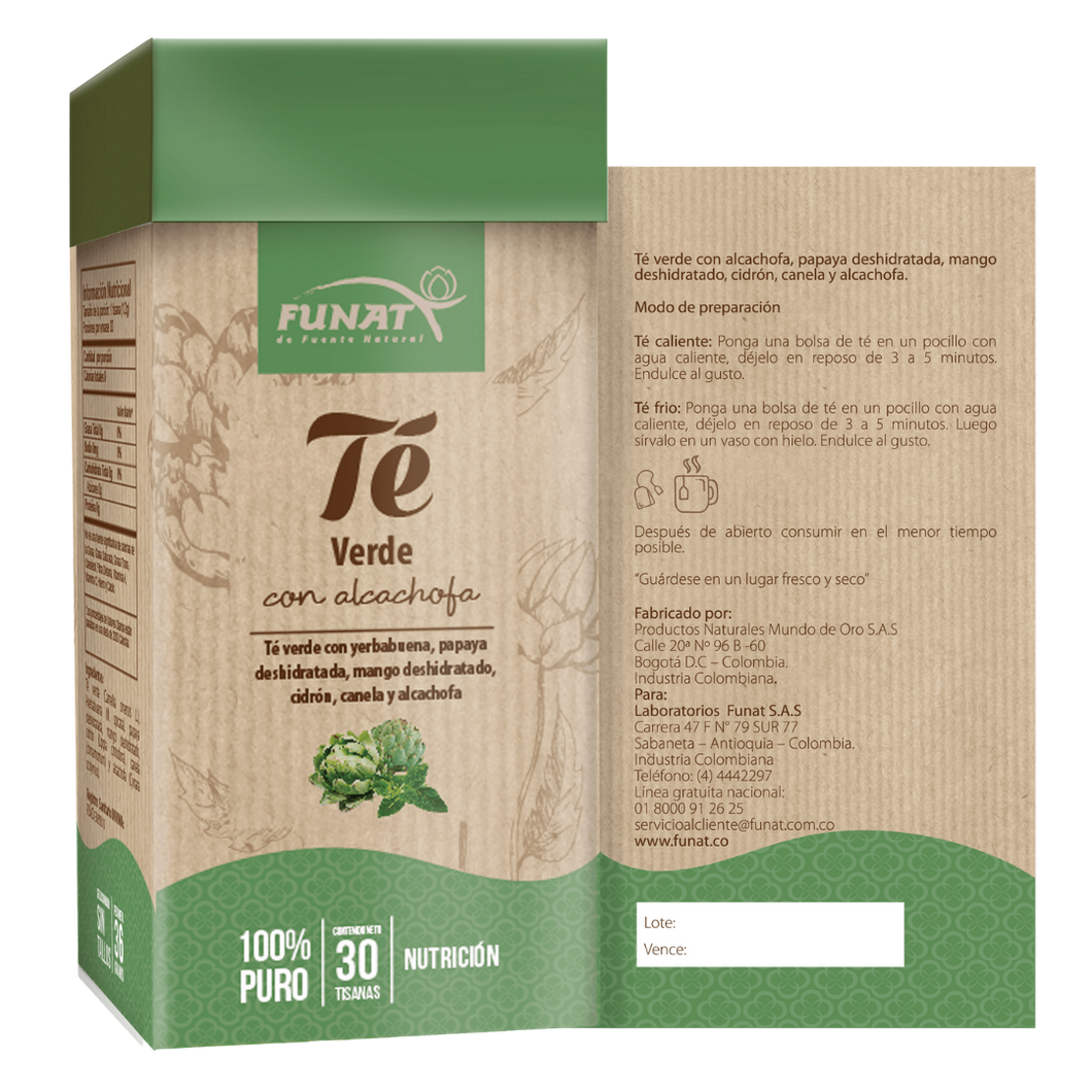 Té Verde Con Alcachofa